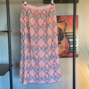 Hollywood studios Vintage beaded pink size 2 skirt